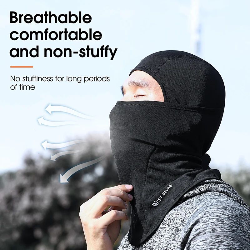 WEST BIKING Winter Fleece Balaclava Windproof Thermal Face Mask 3