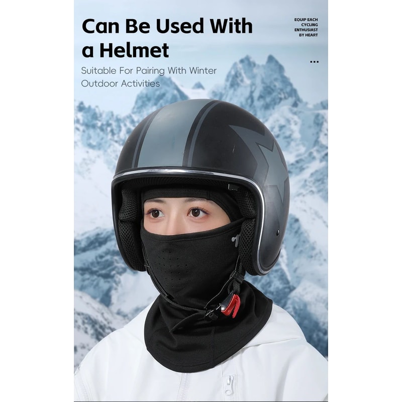 WEST BIKING Winter Fleece Balaclava Windproof Thermal Face Mask 11