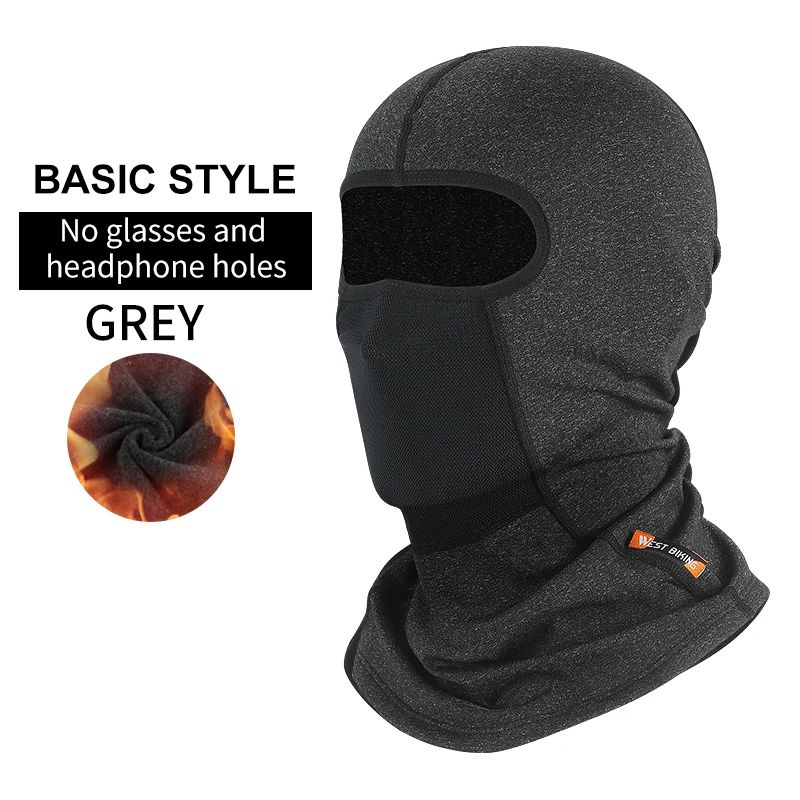 WEST BIKING Winter Fleece Balaclava Windproof Thermal Face Mask 16