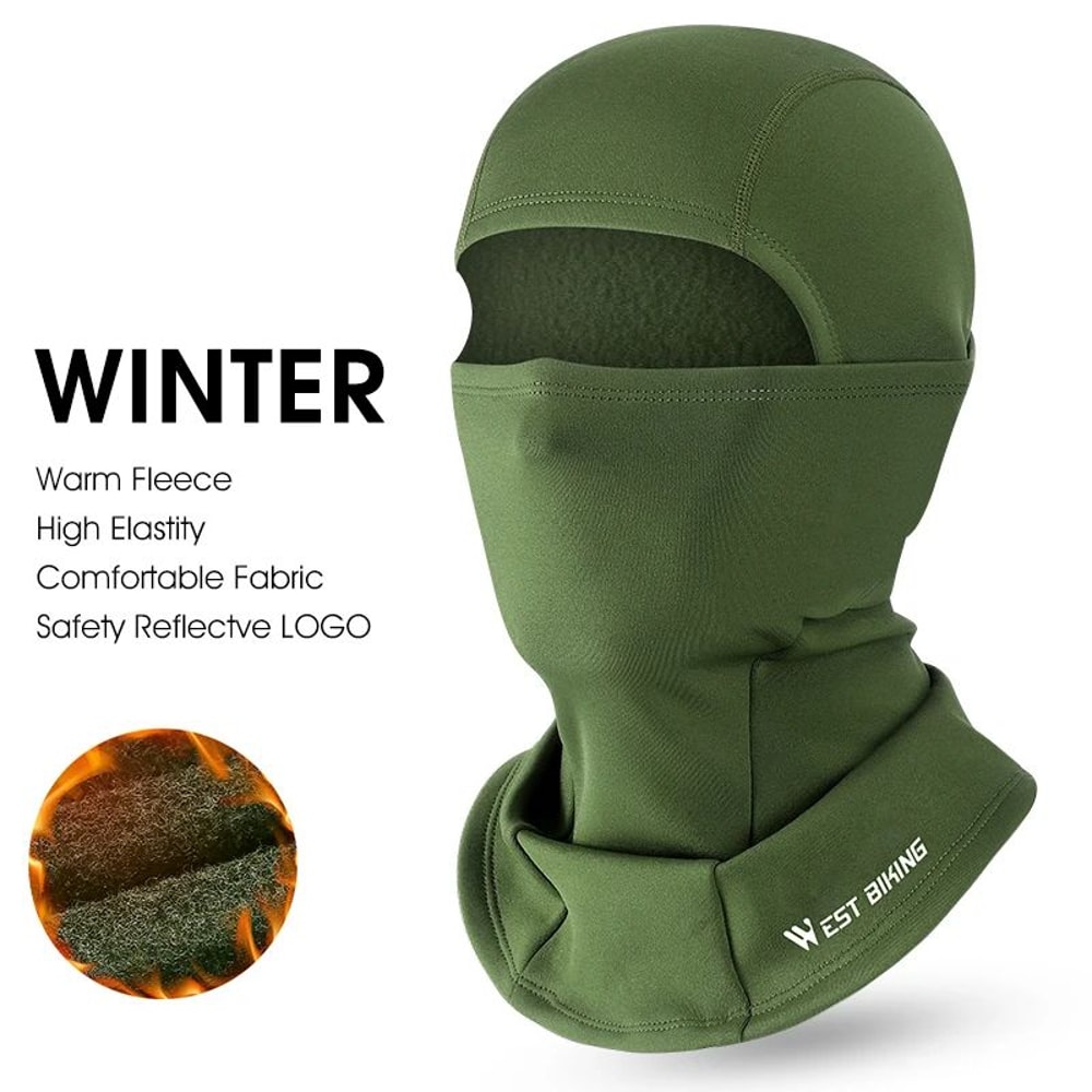 WEST BIKING Winter Fleece Balaclava Windproof Thermal Face Mask 22