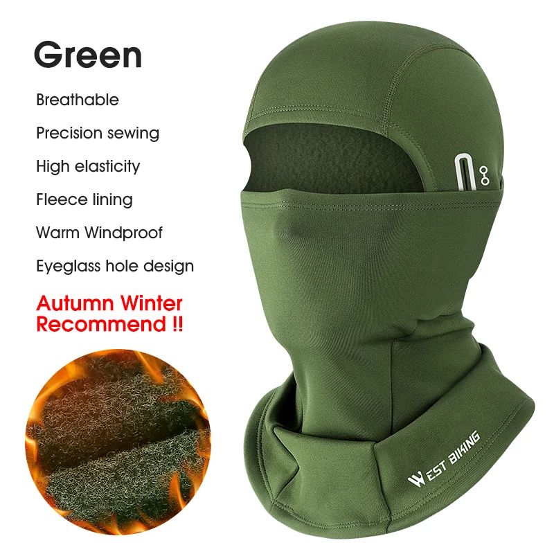 WEST BIKING Winter Fleece Balaclava Windproof Thermal Face Mask 19