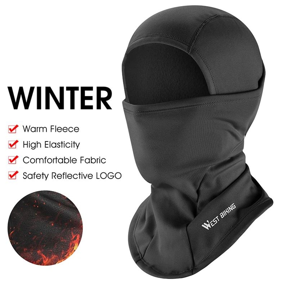 WEST BIKING Winter Fleece Balaclava Windproof Thermal Face Mask 20