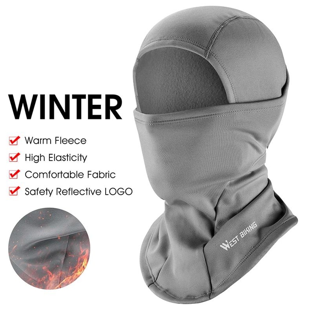 WEST BIKING Winter Fleece Balaclava Windproof Thermal Face Mask 21