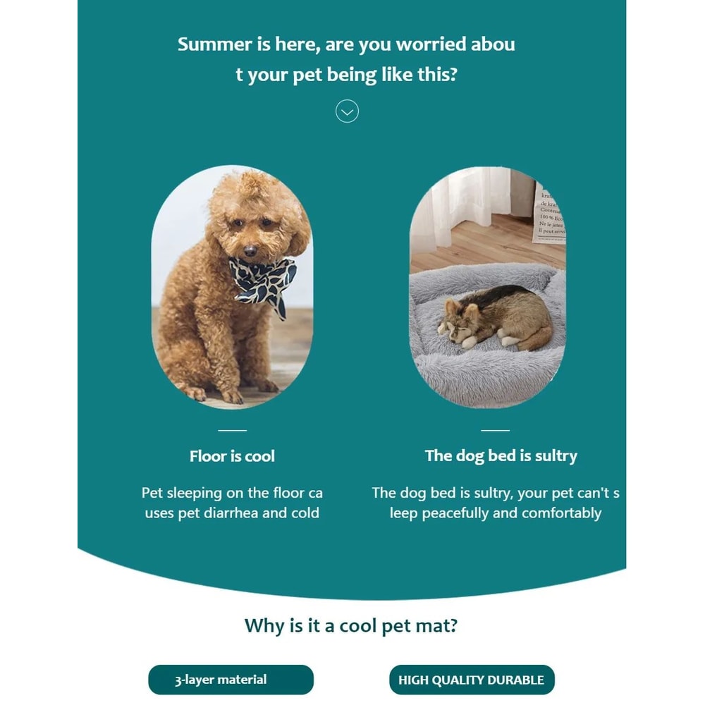Pet Cooling Mat Summer Cold Bed For Dogs And Cats Extra Large 6