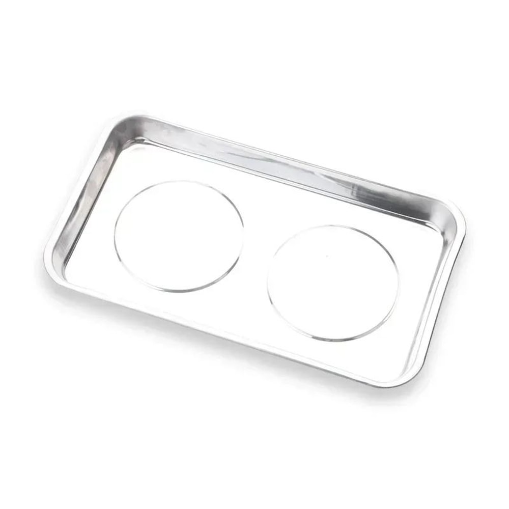 Magnetic Stainless Steel Parts Bowl Round Or Square Tool Tray 3