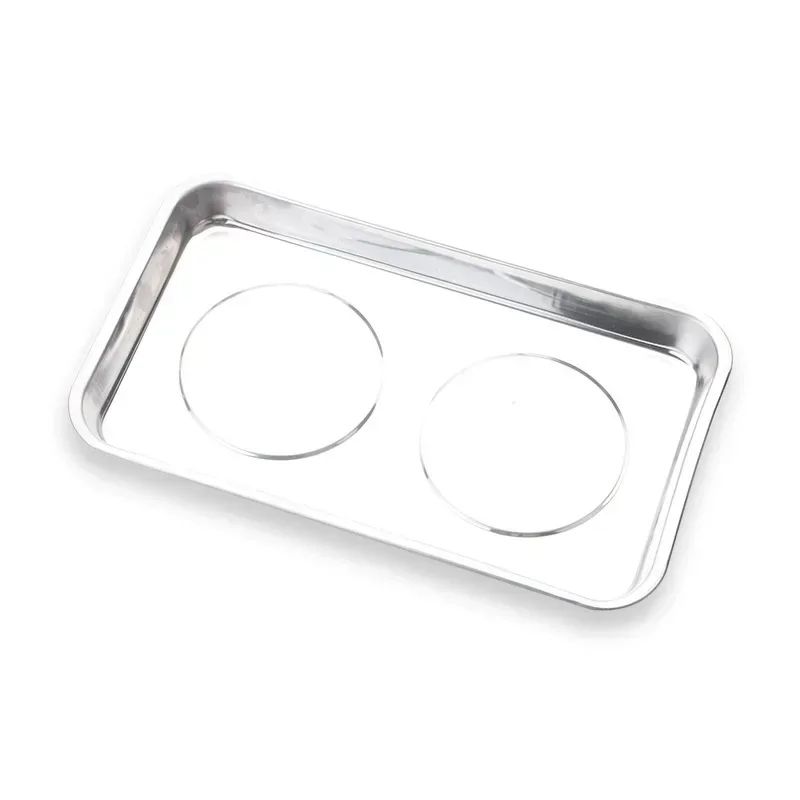 Magnetic Stainless Steel Parts Bowl Round Or Square Tool Tray 3