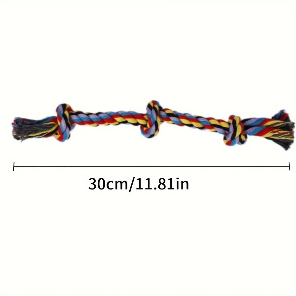 Dog Rope Chew Toy Set Durable Cotton Knot Toys For Puppies 1