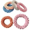 591inches Random Color Dog Rope Chew Toy Set Durable Cotton Knot Toys For Puppies 0