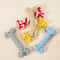 Random Color Rope Bone Chew Toy For Small And Medium Dog Durable Braided Dental Toy 4