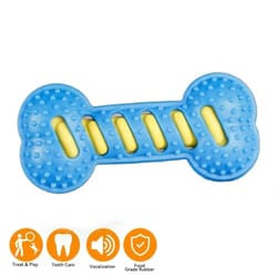 tpr dog bone chew toy squeaky dental training toy