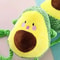 Avocado Plush Dog Toy With Rope Knot Interactive Chew Toy 2