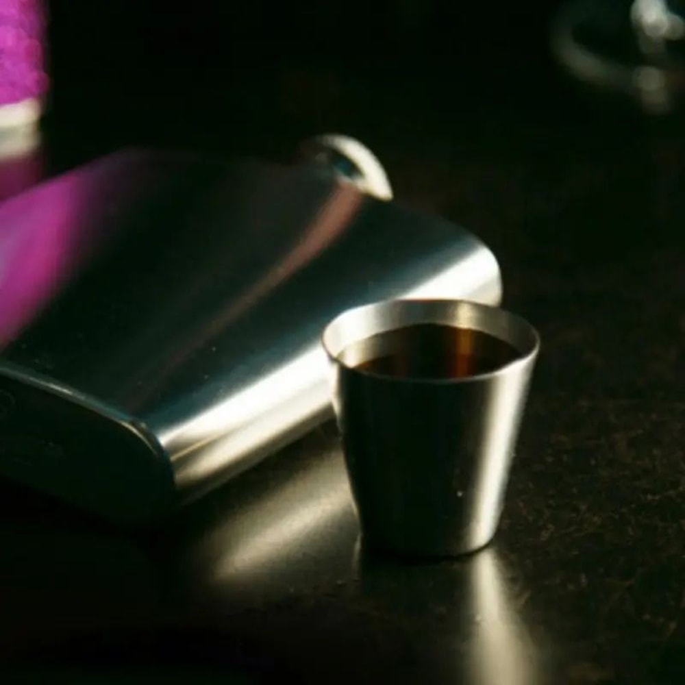 Portable Stainless Steel Mini Cup Set With Case For Travel 8