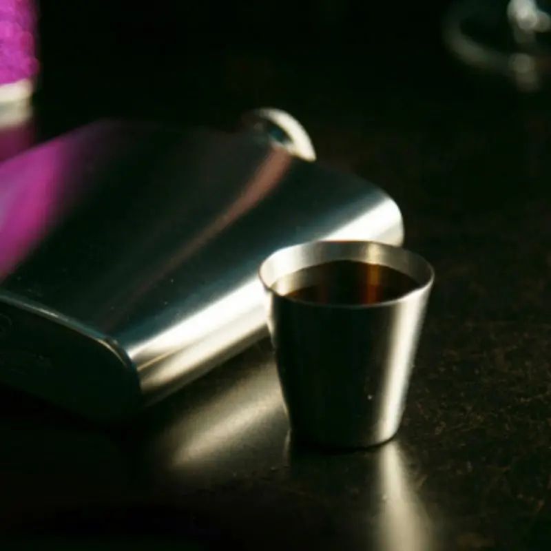 Portable Stainless Steel Mini Cup Set With Case For Travel 8