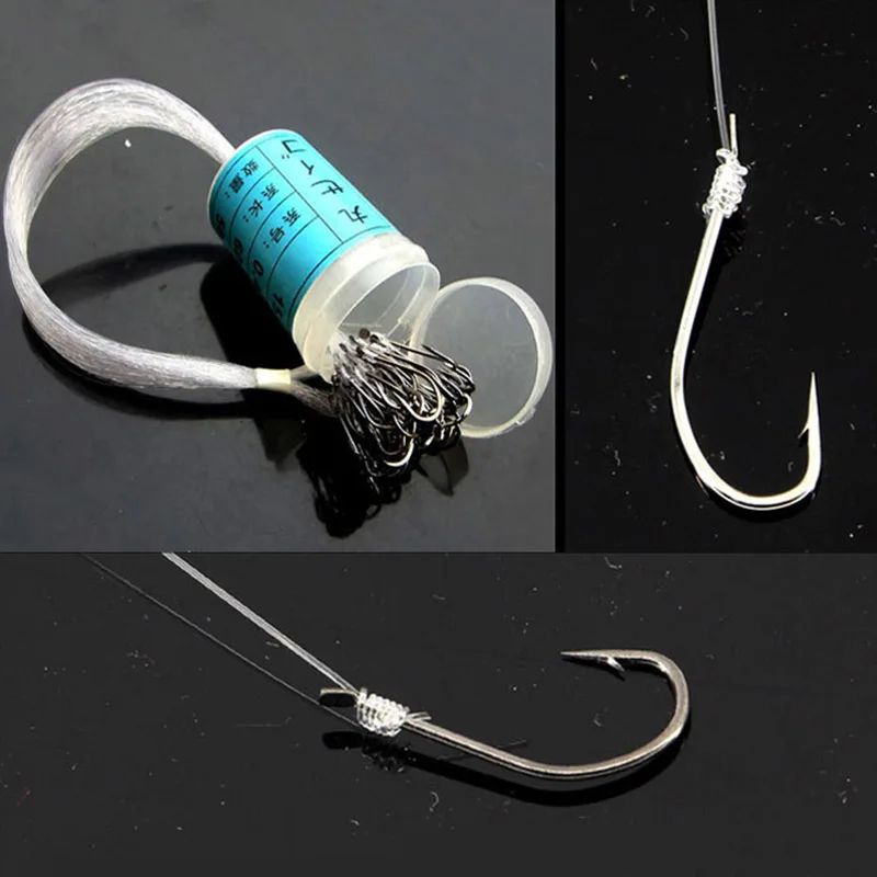 Maruseigo Fishing Hooks With Tied Line Barbed Sea Fishing Set 1