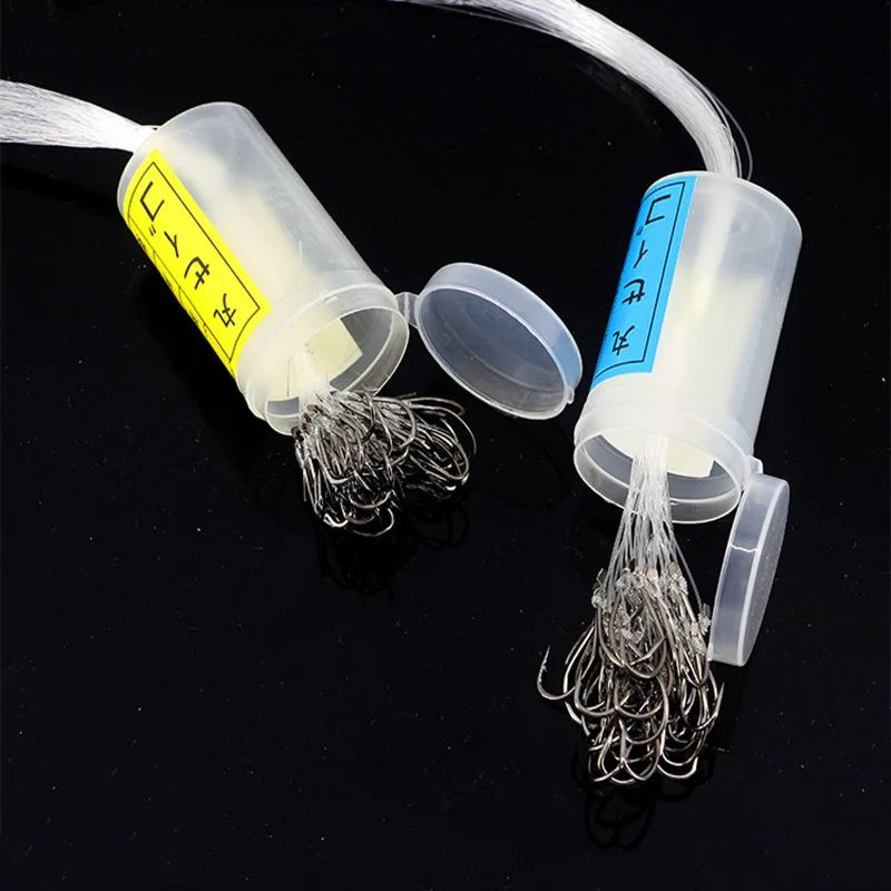 Maruseigo Fishing Hooks With Tied Line Barbed Sea Fishing Set 4