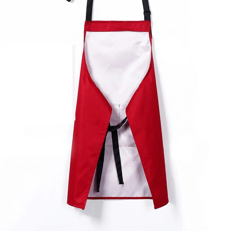 Unisex Cotton Denim Kitchen Apron Chef Cooking Uniform 5