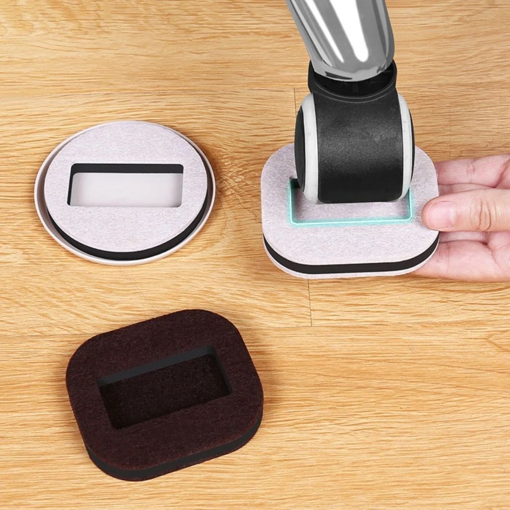 Chair Wheel Stopper Caster Cups Floor Protector Anti Slip Pads 1