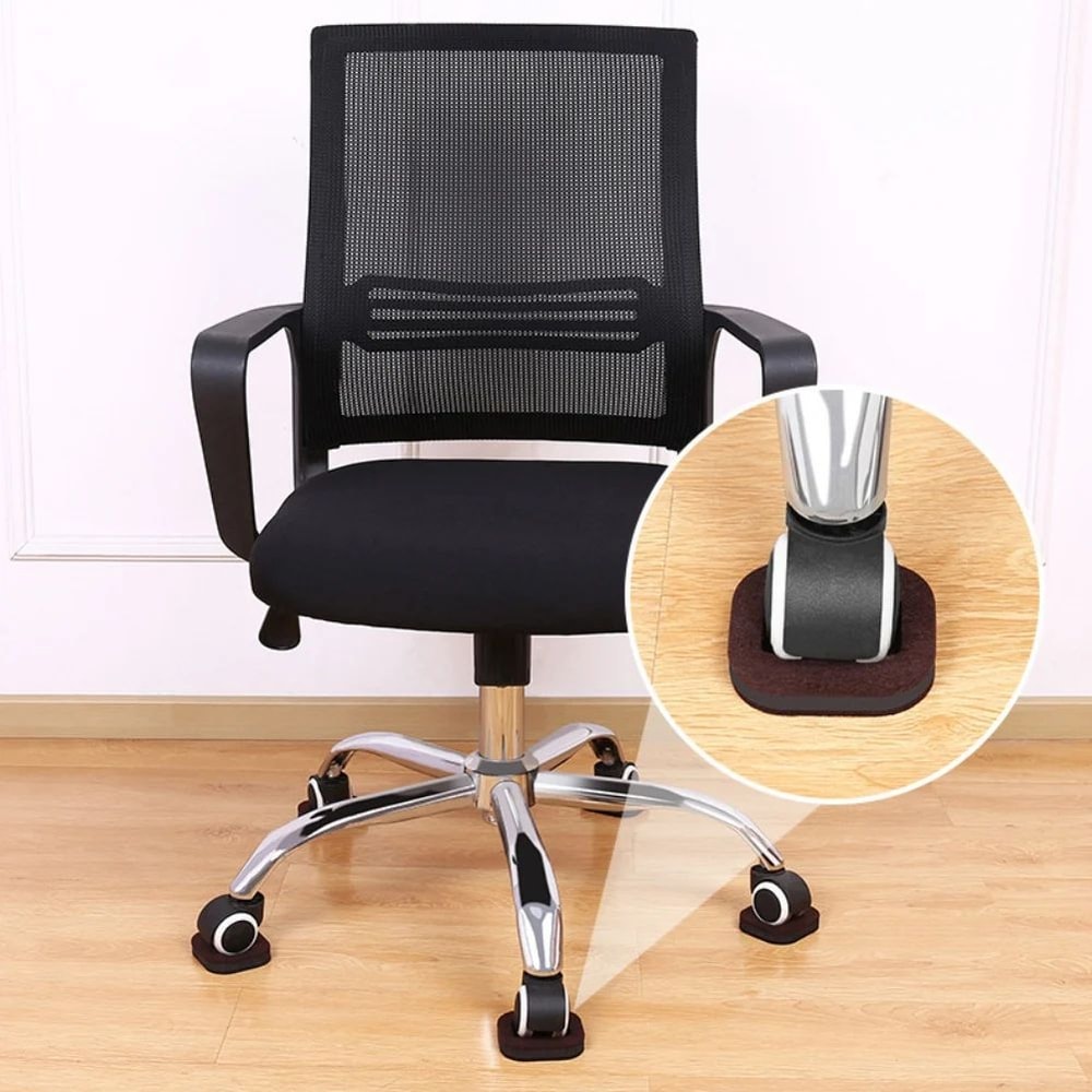 Chair Wheel Stopper Caster Cups Floor Protector Anti Slip Pads 3