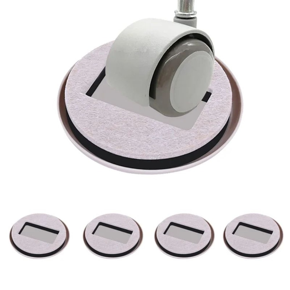 Chair Wheel Stopper Caster Cups Floor Protector Anti Slip Pads 13