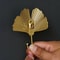 Gold Leaf Metal Wall Hooks Decorative Towel And Clothes Hanger 1