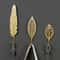 Gold Leaf Metal Wall Hooks Decorative Towel And Clothes Hanger 2