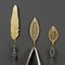 Gold Leaf Metal Wall Hooks Decorative Towel And Clothes Hanger 2