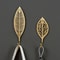 Gold Leaf Metal Wall Hooks Decorative Towel And Clothes Hanger 3