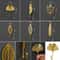 Gold Leaf Metal Wall Hooks Decorative Towel And Clothes Hanger 6