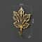 Gold Leaf Metal Wall Hooks Decorative Towel And Clothes Hanger 9