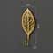 Gold Leaf Metal Wall Hooks Decorative Towel And Clothes Hanger 10