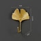 Gold Leaf Metal Wall Hooks Decorative Towel And Clothes Hanger 7