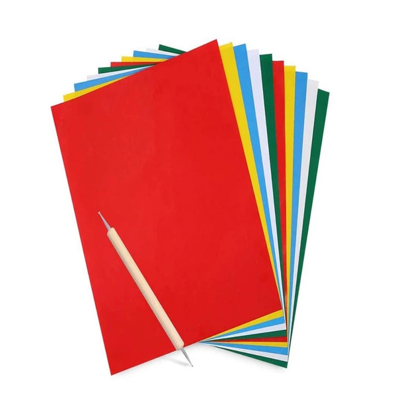 Embroidery Transfer Paper Set With Stylus Water Soluble Tracing Sheets 10