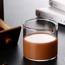 glass espresso measuring cup