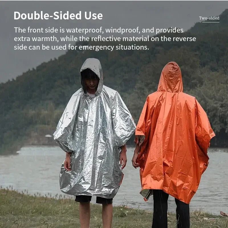 Emergency Waterproof Rain Poncho 4