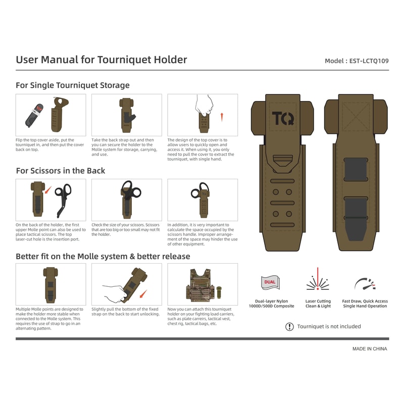 Tactical Tourniquet And Shear Pouch 6