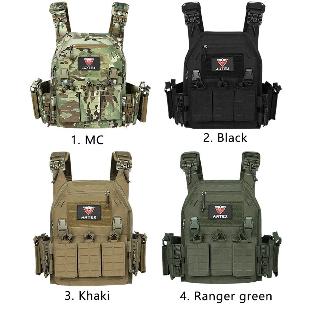 Ranger Green Tactical Plate Carrier Vest 5