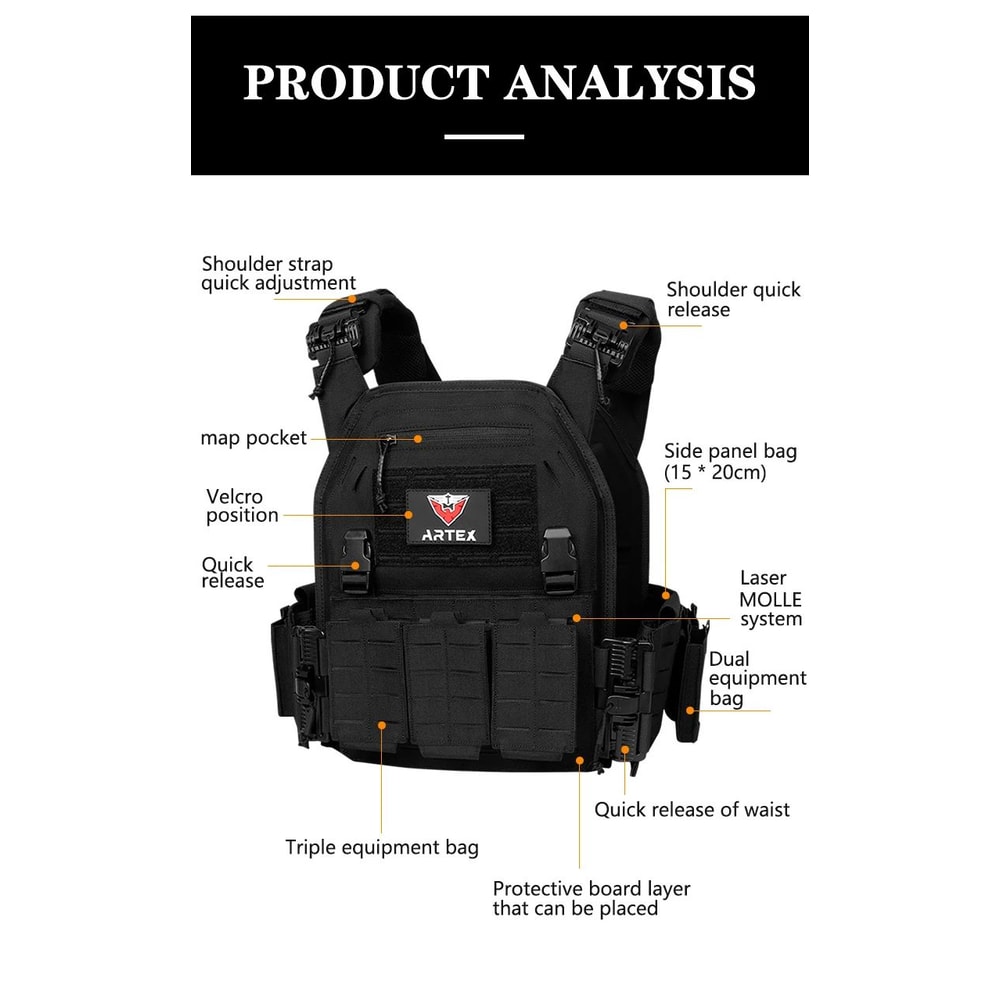 Ranger Green Tactical Plate Carrier Vest 11