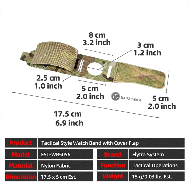 Tactical Nylon Smartwatch Watch Band 6