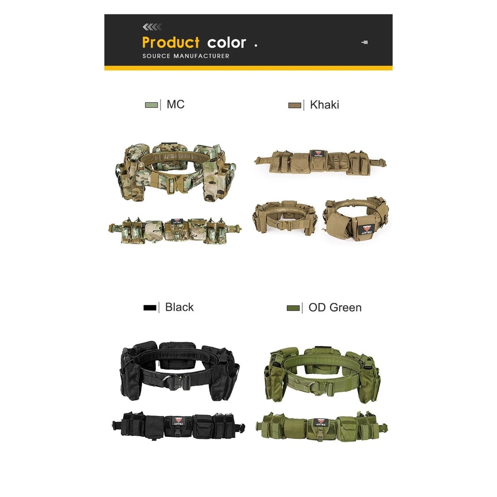 Outdoor Tactical Battle Duty Belt Set 7