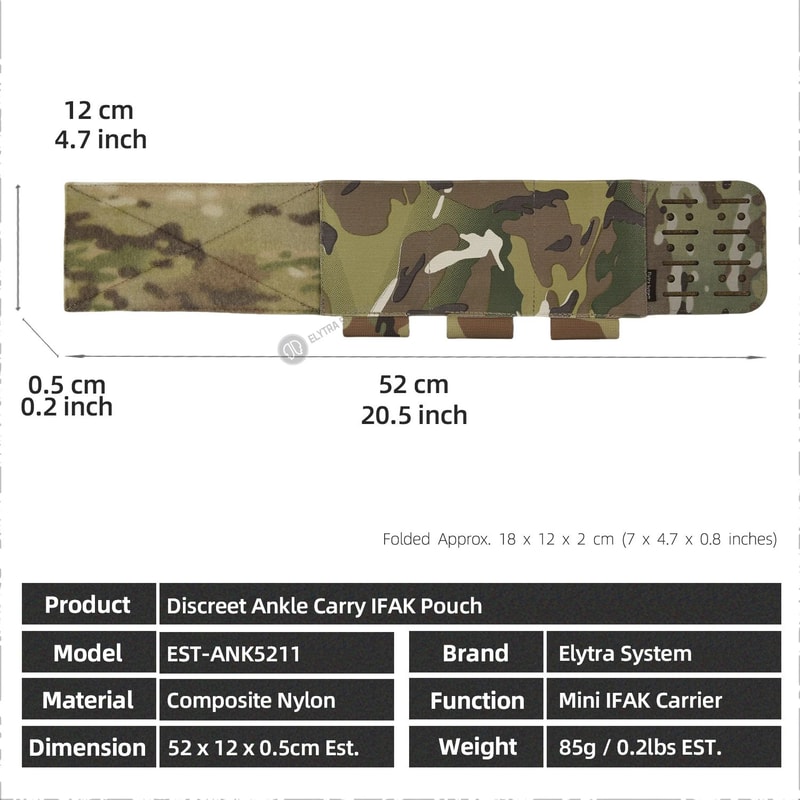 Tactical Ankle Carry IFAK Pouch 5