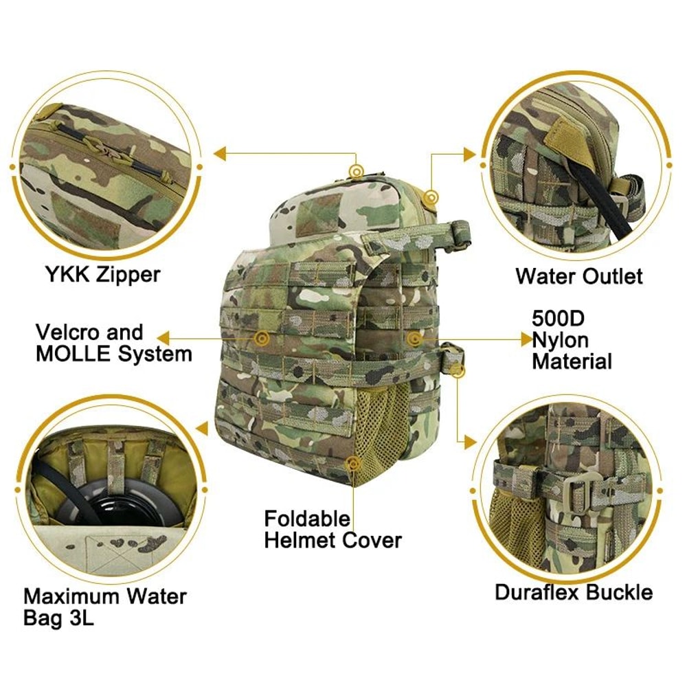 Tactical MOLLE Hydration Pack Pouch 8