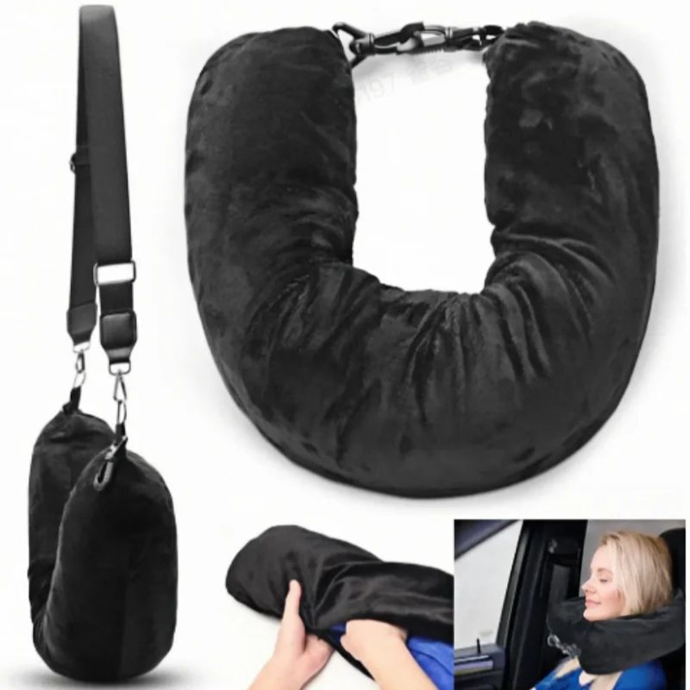 Convertible U Shaped Travel Neck Pillow 0