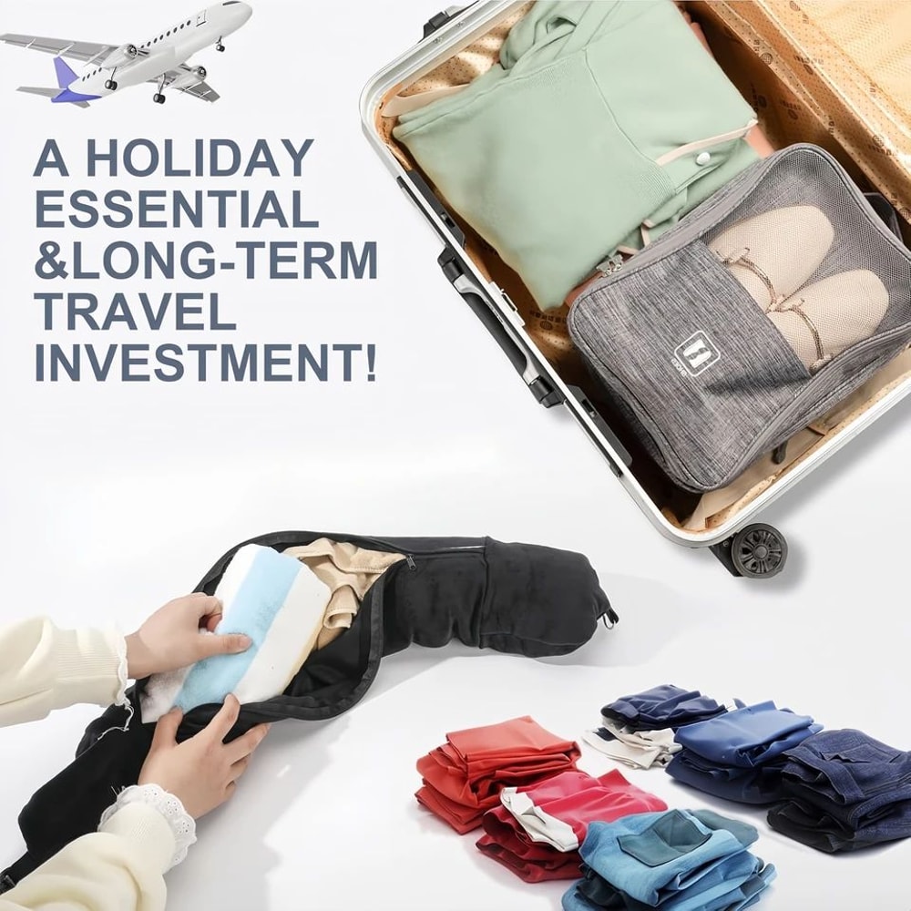 Convertible U Shaped Travel Neck Pillow 2