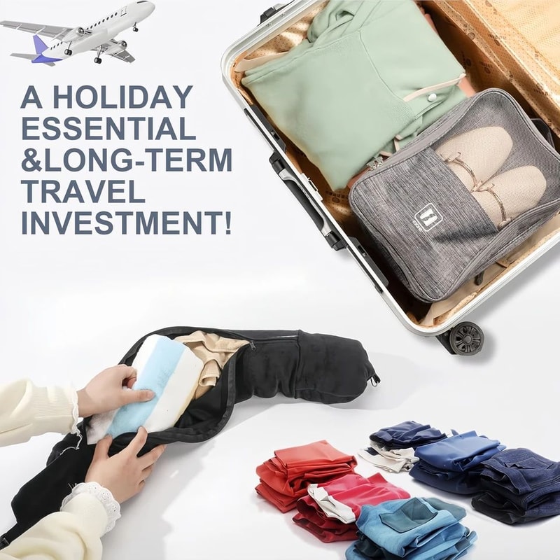 Convertible U Shaped Travel Neck Pillow 2