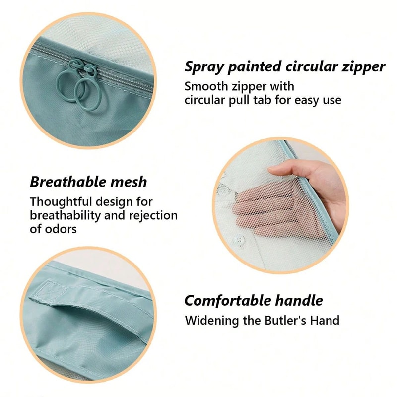 3 Piece Travel Clothing Storage Bag Set 3