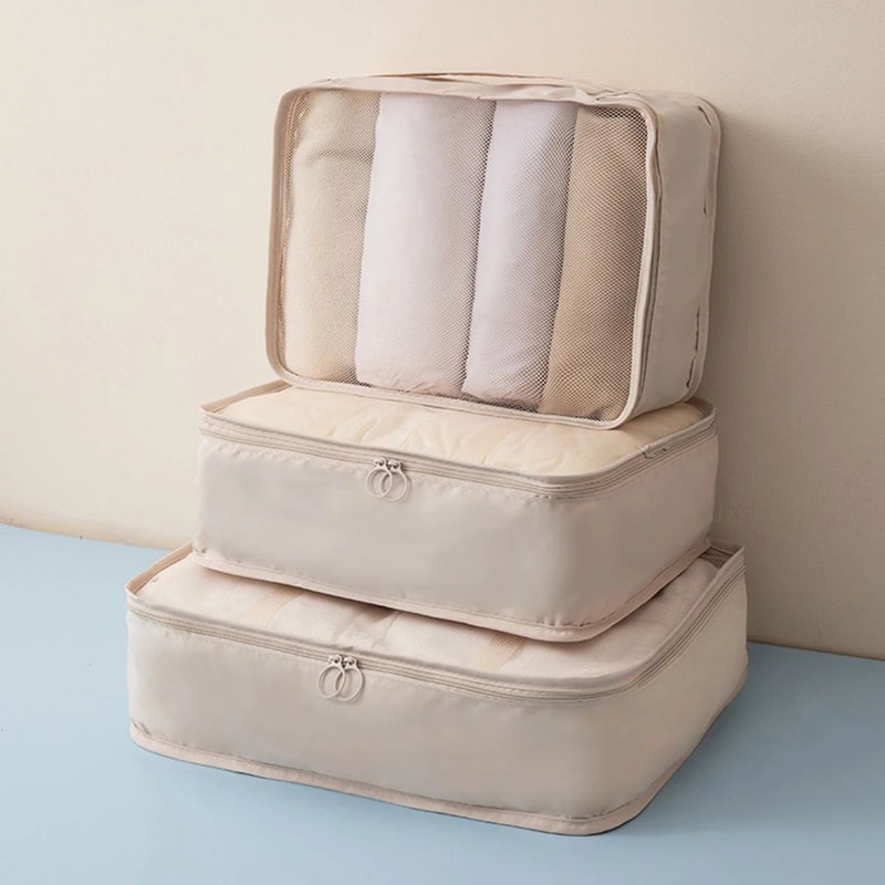 3 Piece Travel Clothing Storage Bag Set 12