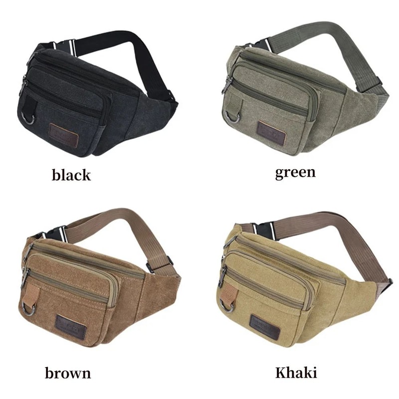 Canvas Tactical Crossbody Waist Bag 3