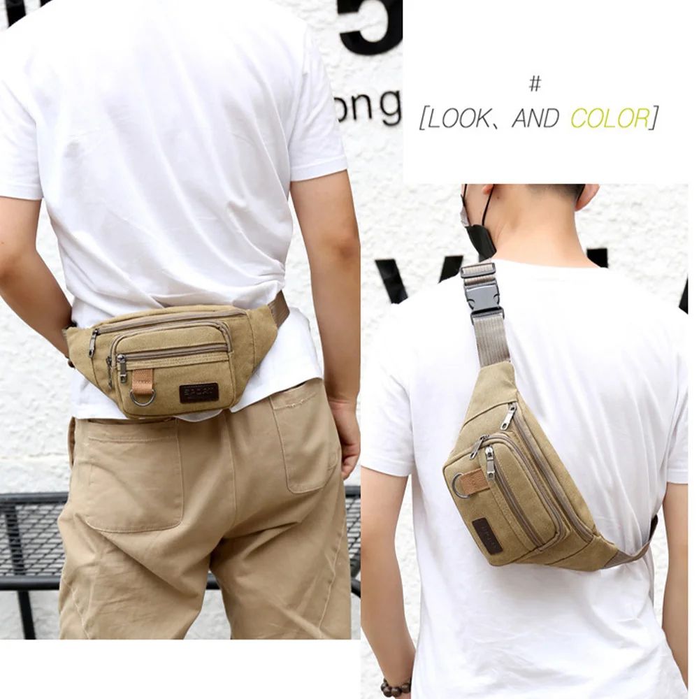 Canvas Tactical Crossbody Waist Bag 5