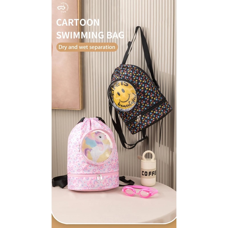Cartoon Dry Wet Swimming Backpack 6