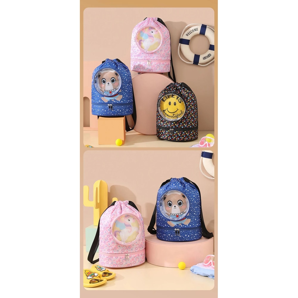 Cartoon Dry Wet Swimming Backpack 8